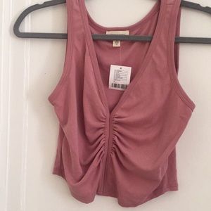 NWT urban outfitters dust pink crop top